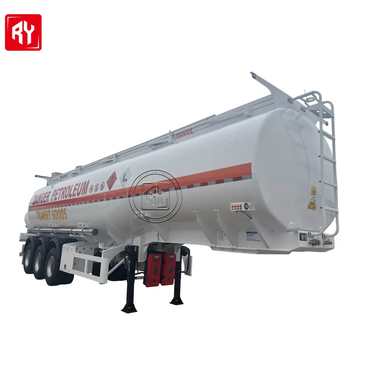 3 осовине 45000л карбонски челични приколици за приколице за гориво Транспорт